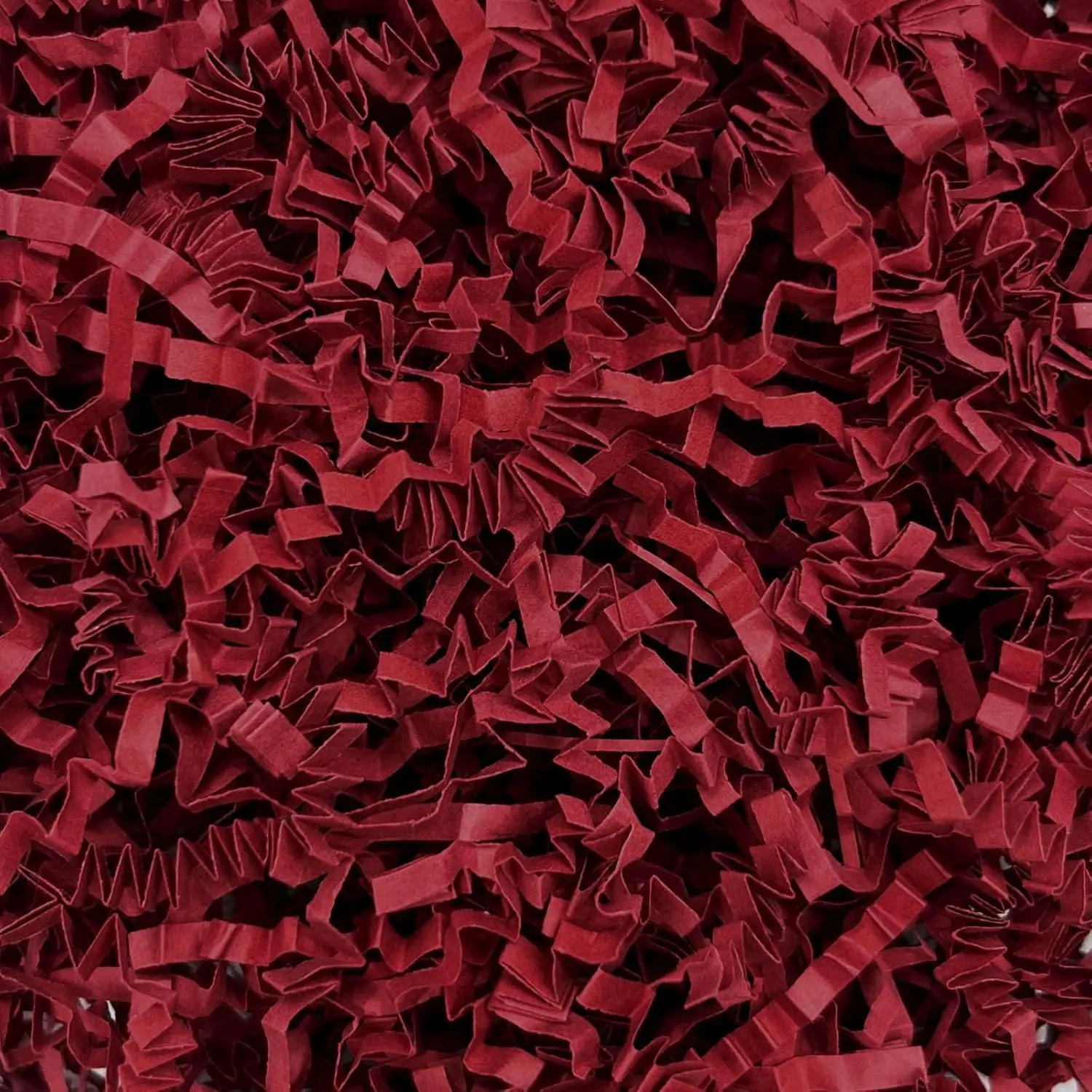 1LB Deep Red Crinkle Cut Paper Shred Filler for Basket Fillers, Gift Wrapping, Birthday, Anniversary, Wedding, Halloween, Valentine's Day, Christmas Gift Decor Party Filler