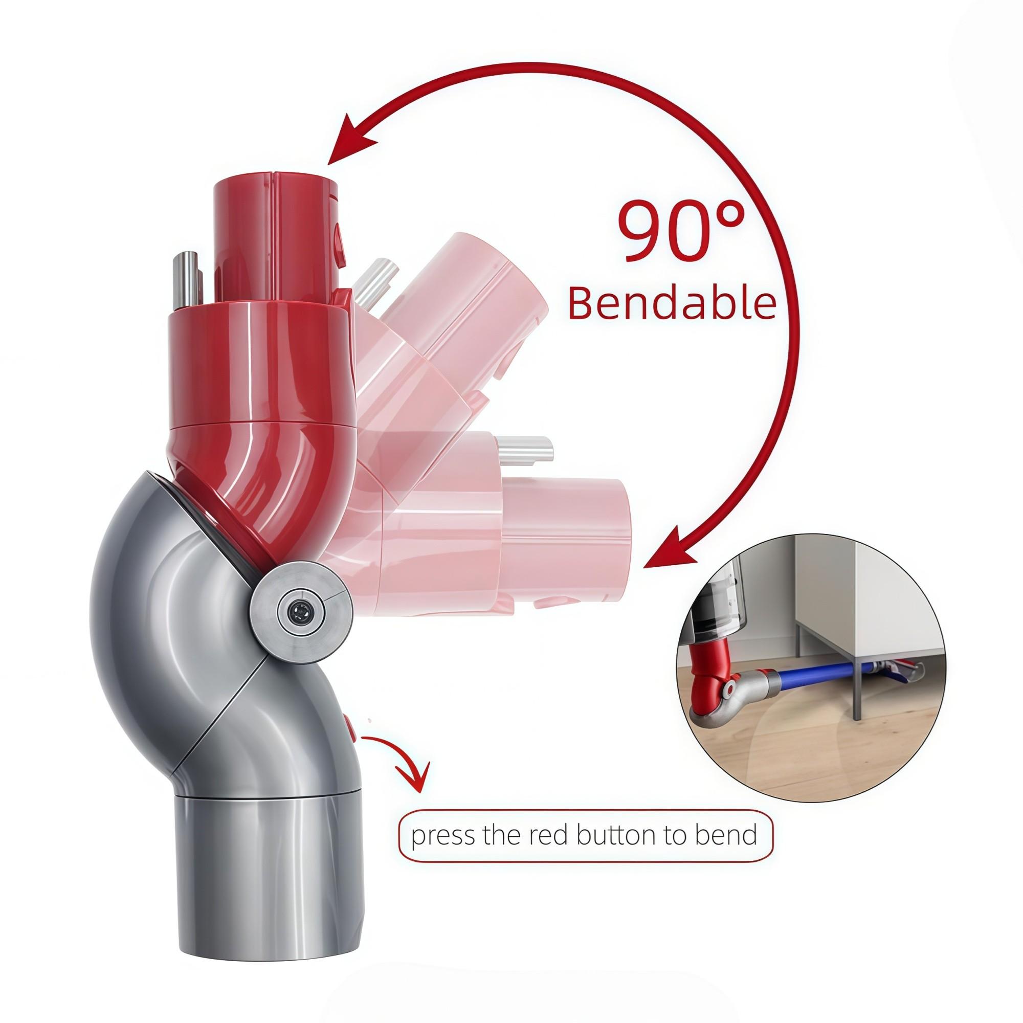 Quick Release Bottom Adapter Tool for Dyson V7/v8/v10/v11/v15 Vacuum Cleaners, Replacement Accessory, Essential Dusting Attachment