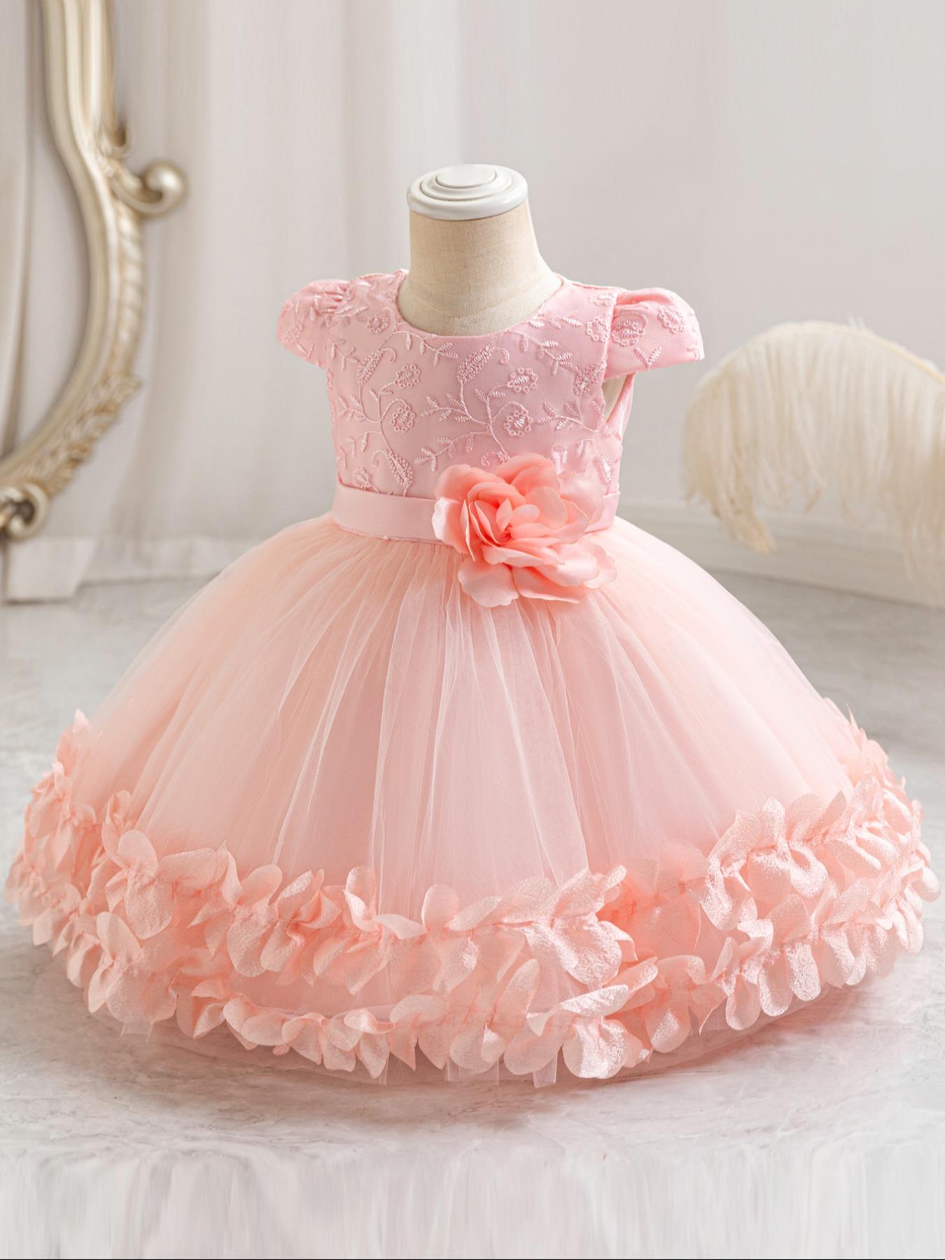 New Girl Princess Seraphina Dress, Lace Trim Party Gown, Wedding Season Costume, Halloween Christmas, Birthday Performance Wear