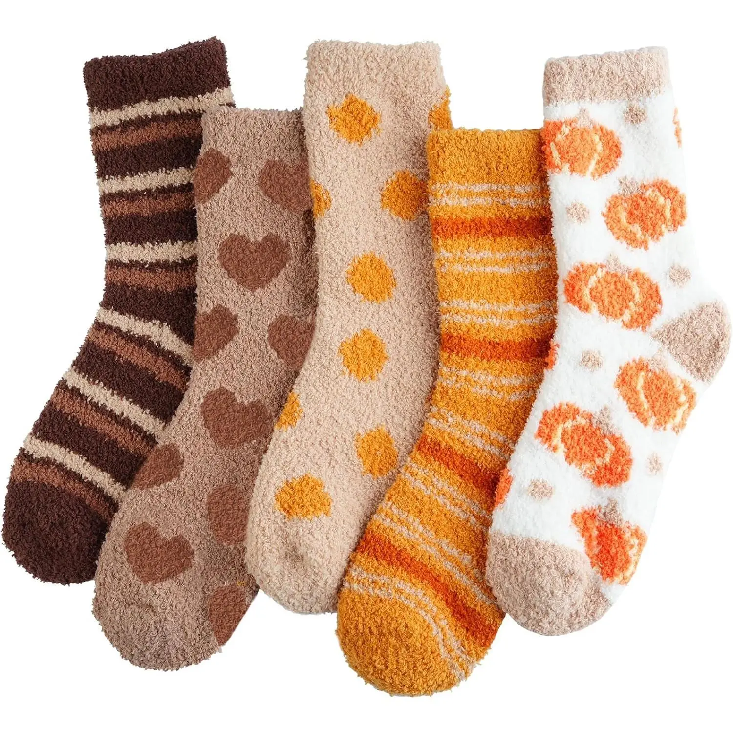 Fuzzy Cozy Slipper Socks for Women - Soft Thick Plush Warm House Socks, Halloween & Christmas Winter Gifts, Comfortable Indoor Sleep SocksGift