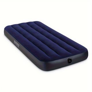 Valentine's Day Blue Inflatable Mattress Soft Comfortable No Back Pain Single Twin Size Foldable Storage Space Saving Holiday Practical