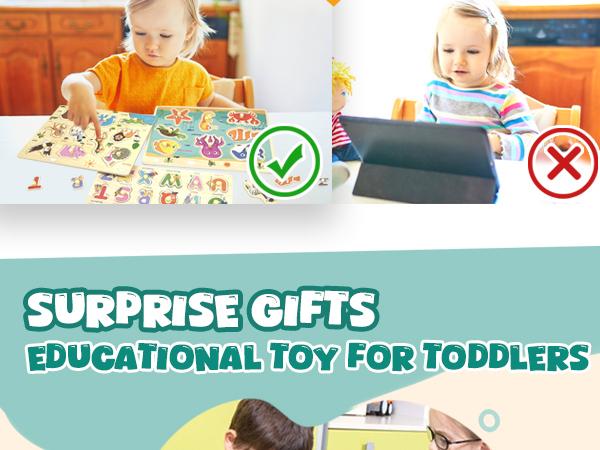 edutree 6pcs Wooden Peg Puzzles for Toddlers 1 2 3 4, 6 Pack Educational Peg Puzzles Montessori Toys, Learning Puzzles for Kids Girs Boys with Alphabet Number Animal Vehicle Shape, Halloween gift edutree 6pcs Wooden Peg Puzzles for Toddlers 1 2 3 4, 6 Pack Educational Peg Puzzles Montessori Toys, Learning Puzzles for Kids Girs Boys with Alphabet Number Animal Vehicle Shape, Halloween gift