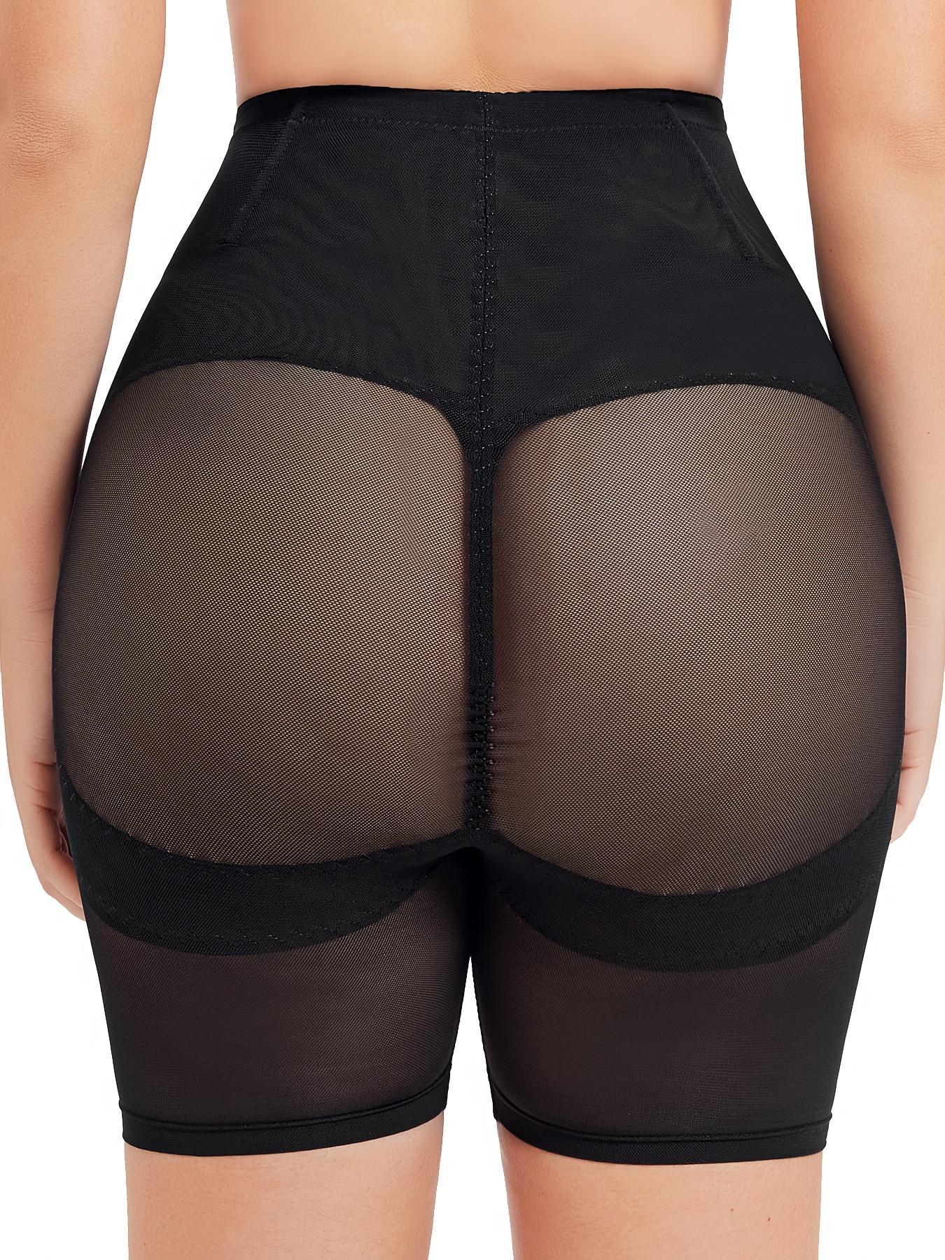 Plus Size Women's Shapewear Panties, High Waist Criss Cross Design, Breathable Mesh Fabric, Comfortable & Elastic, All Seasons Wear