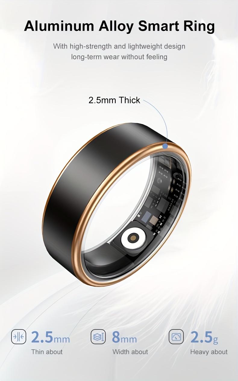 1pc Couple Digital Round Unisex Adults Smart Health Ring - Wireless Connection, Sports Mode, Pedometer, Distance Tracker, Calorie Measurement, Fitness Tracking, Compatible with Smartphones