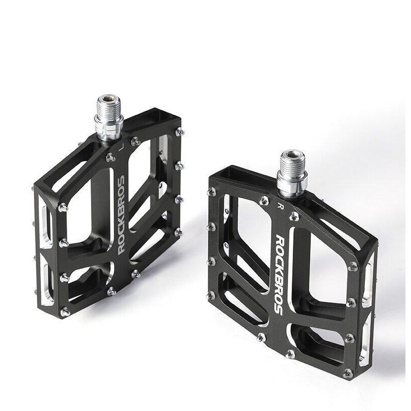ROCKBROS Bicycle Wide Thread Pedals MTB Road Bike Dustproof Pedals Waterproof Aluminum Alloy Wear-resisting