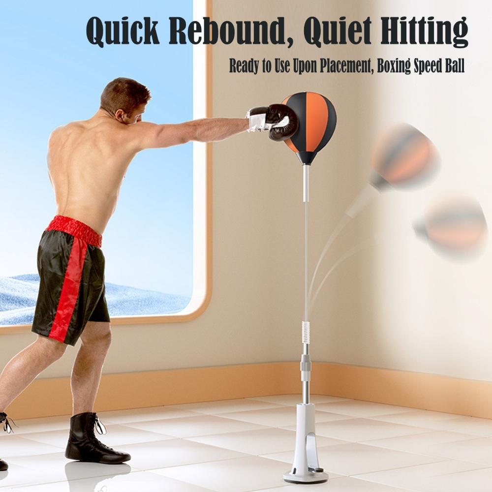 Professional Cobra Reflex Bag with Stand - Height Adjustable Heavy Duty Boxing Ball for Home Gym