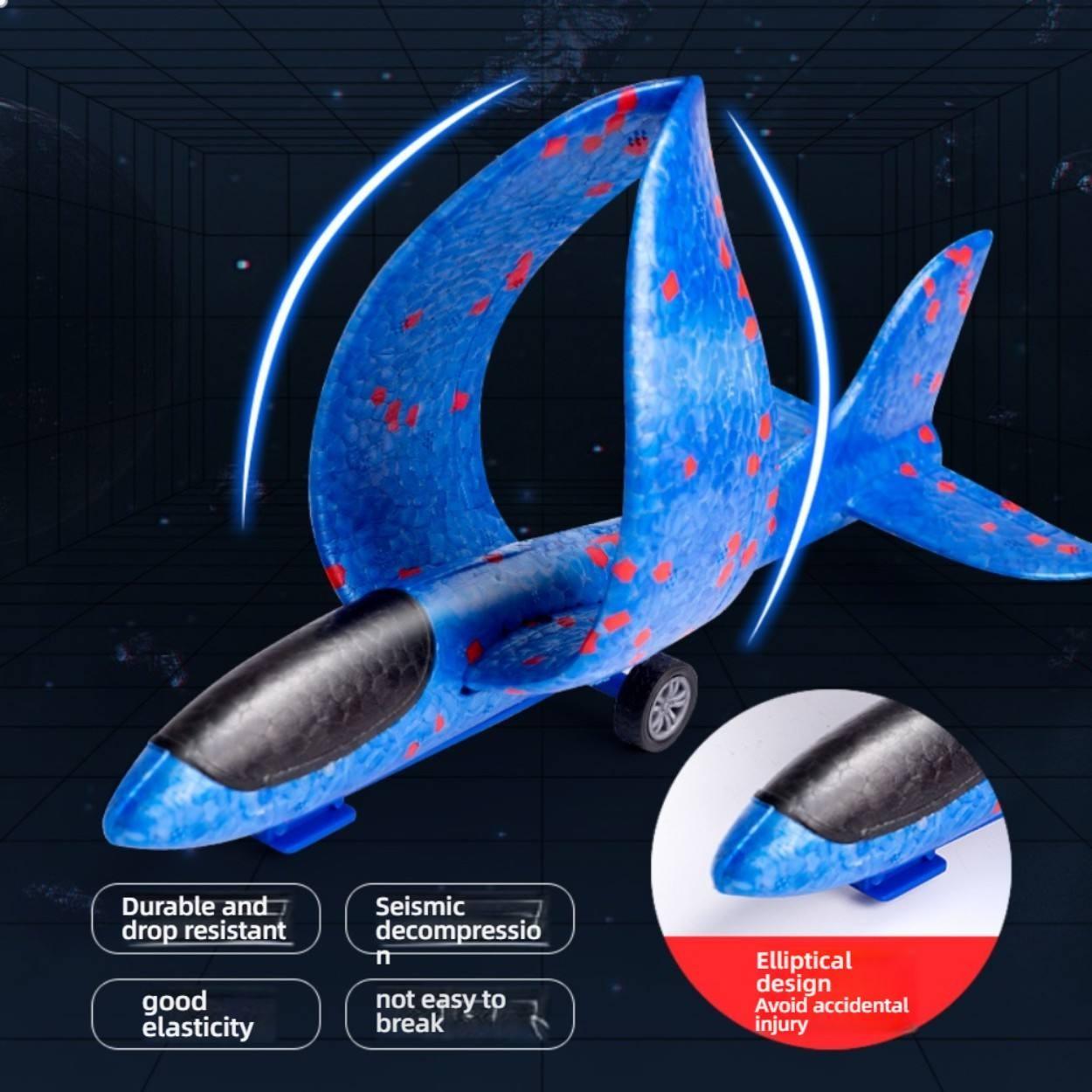 9.45'' Foam Glider Plane Toy for Boys, Flying Toys Birthday Gifts for Boys Girls Ages 4-12, Fun Outdoor Play Equipment