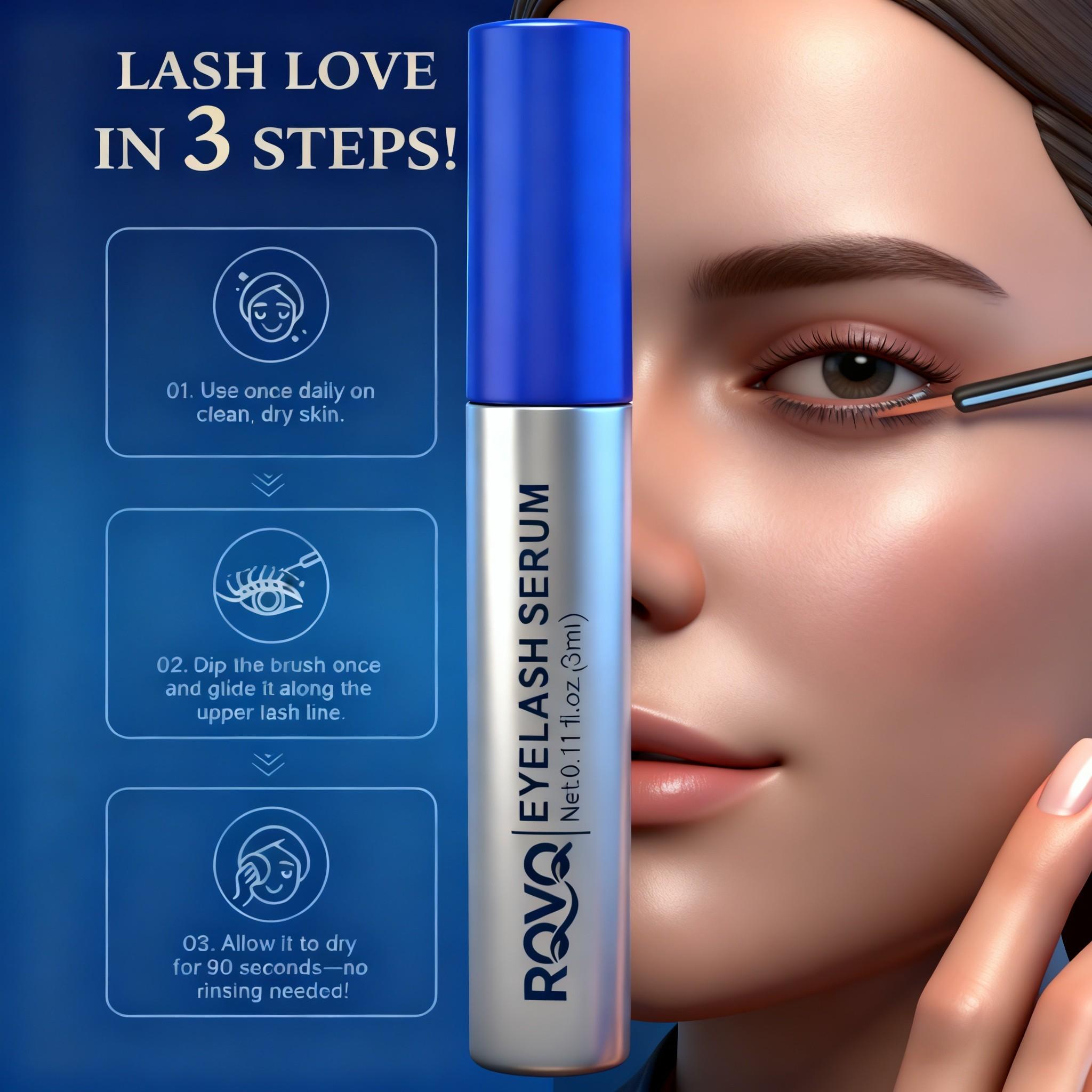 Lash Essence Liquid, Quick-Acting, Long-Lasting, Natural Ingredients, Enhances Lashes & Brows, Daily Use, Safe & Effective, Gift for Women