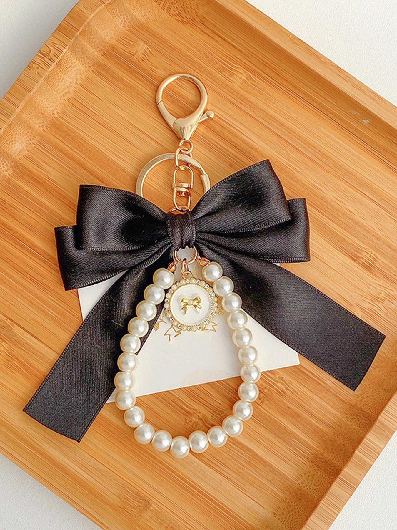 Personalized fashion exquisite versatile bow pendant, simple and casual versatile luxury bag pendant, sweet niche design multi-color optional suitable for daily bag accessories, gift  Key chain small objects, Bag Charm Keychain, Charms For Bags