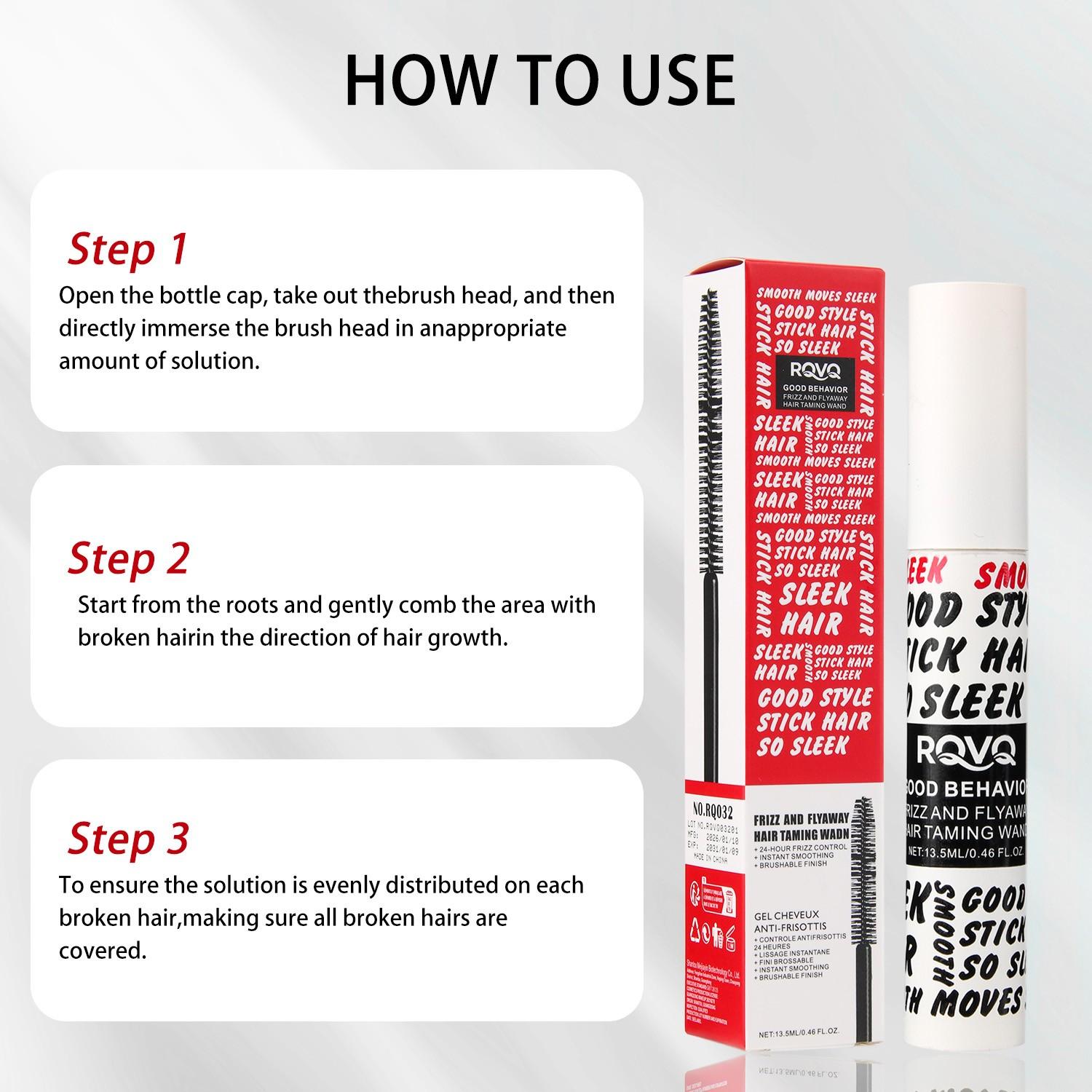 1-Pack Hair Comb Styling Brush, Smooths Frizz, Controls Bangs, Magic Comb for Baby Hair, Softens Hair, Waterproof, 24-Hour Hold, Perfect Gift