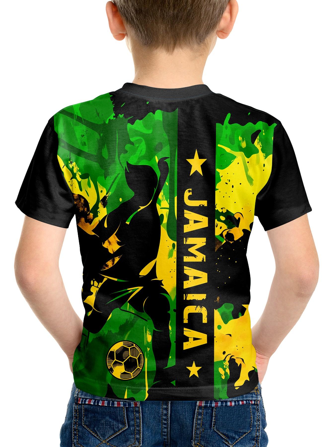 Boy Football Print T-Shirt, Kids Soccer Player Pattern T-Shirt, Casual Summer Short Sleeve Top, Teenager Clothing, Geometric Design