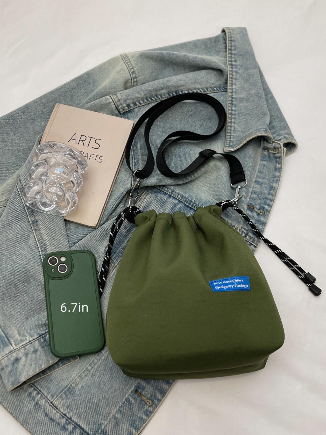 New Single Shoulder Crossbody Bag, Trendy Drawstring Bucket Bag for Men and Women, Unisex Small Versatile Waist Pack