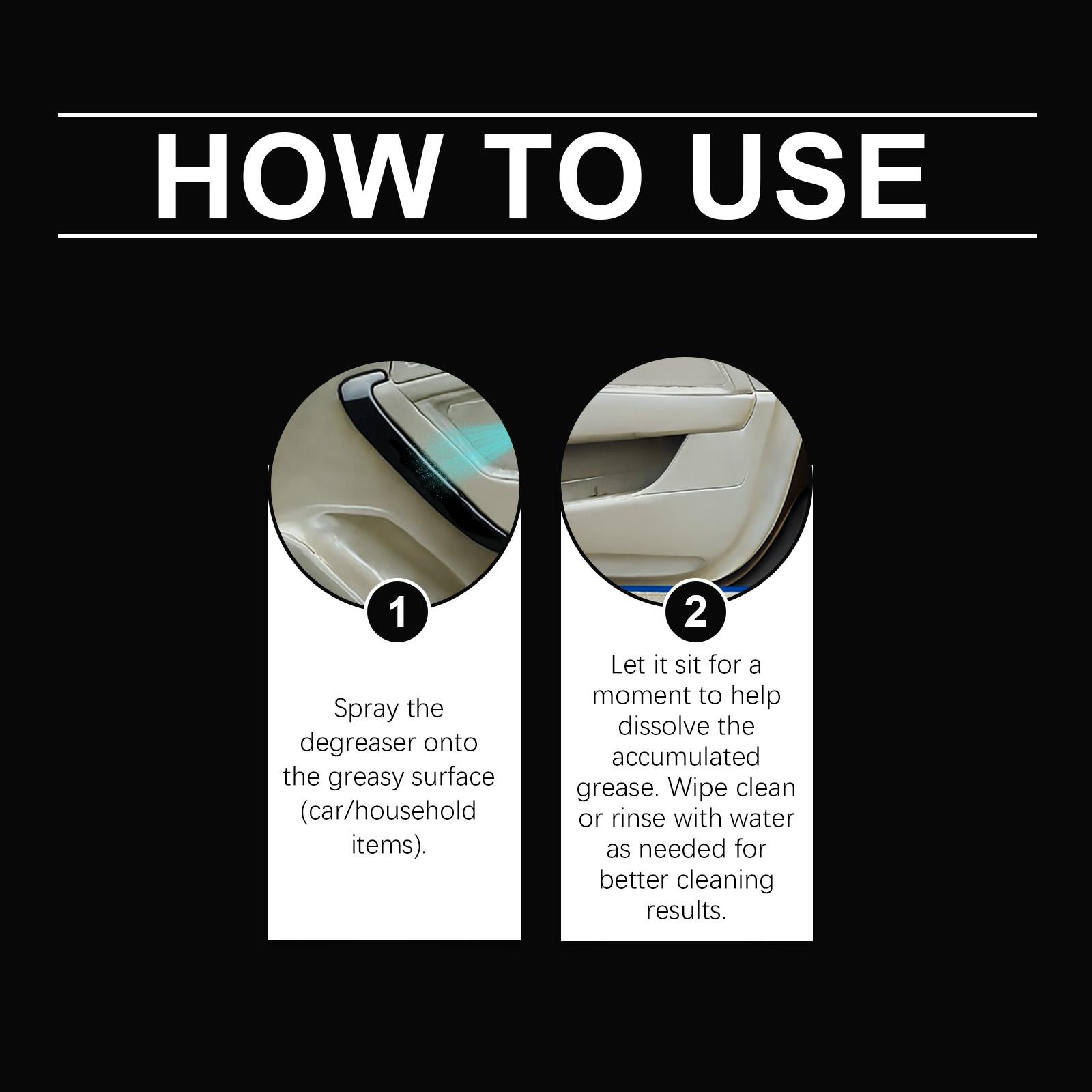 Multi-Purpose Oil Remover, Car Interior Care Renovation, Odor Elimination, Enhances Vehicle Environment, Automotive Cleaning Solution