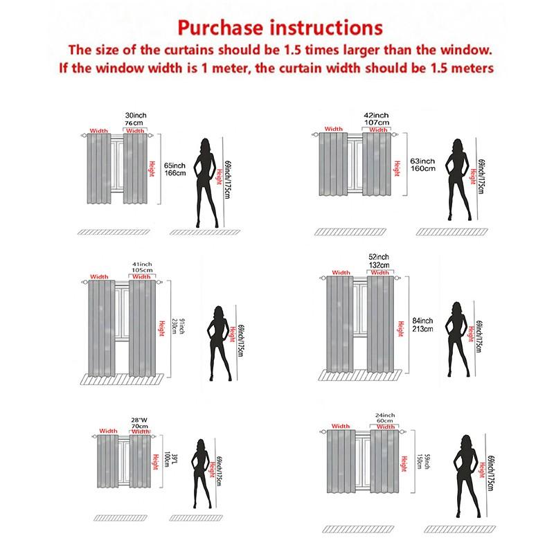 2 pieces of high-definition digital Bohemian-style patchwork pattern printed curtains, made of polyester with semi-transparency, machine washable, suitable for bedrooms, living rooms and home decoration curtains.