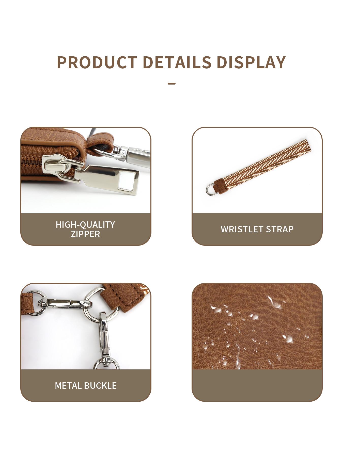 Women's Cute Leopard Print Zipper Short Wallet, Trendy Versatile Wristlet Wallet, Fashionable All-match Versatile Coin Purse for Daily Use, Stylish Wallet