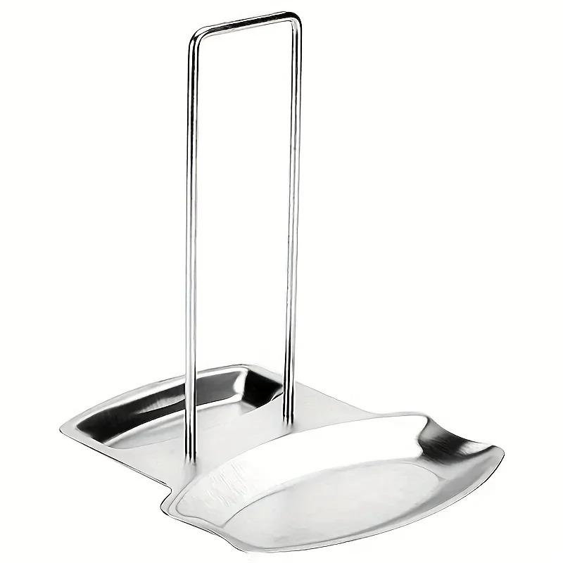 1pc Stainless Steel Pot Lid Holder with Detachable Drip Tray and Detachable Spoon Rest, Kitchen Sink Organizer for Thanksgiving, Christmas