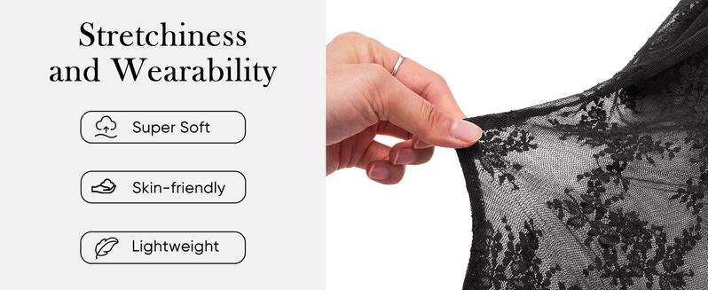 Siliteelon Lace Mesh Top - Burgundy Floral Long Sleeve Fitted Mock Neck See-Through Blouse for Y2K Club, Day Party & First Date Outfits | January Outfit Inspo