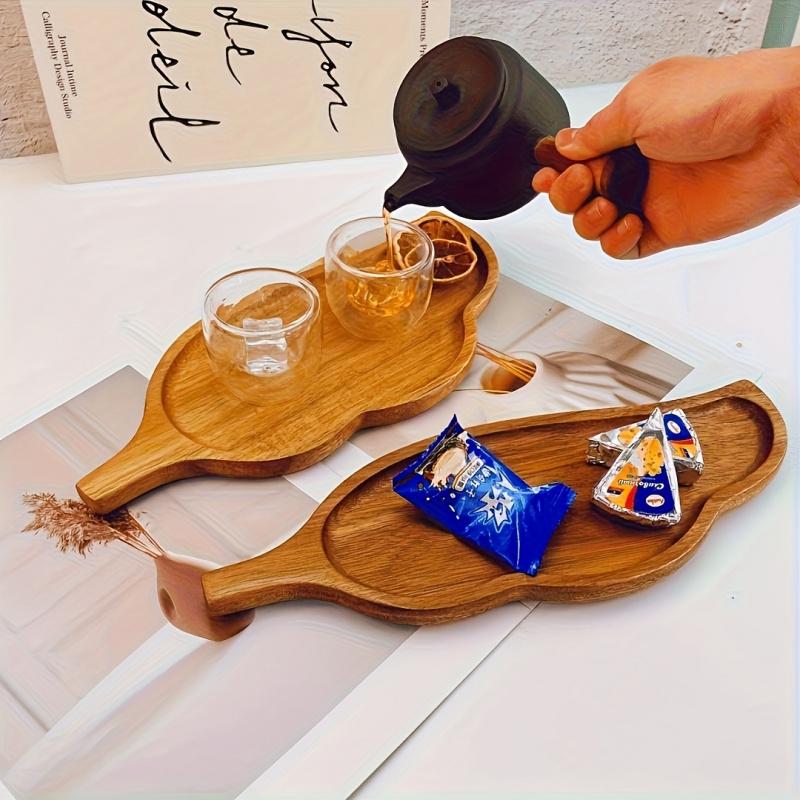 Elegant Leaf-Shaped Tray, Multi-Functional Dish for Tea Parties, Cheese Platters, Christmas Decorations, Breakfast Plate, Outdoor Party Accessory