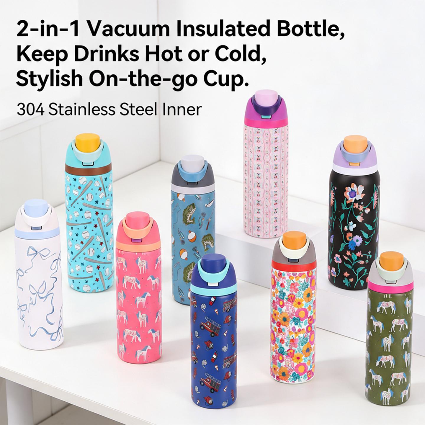 Universal replacement cup lid, leak-proof one-touch design, fits 16oz / 24oz / 32oz / 40oz cups, made of durable PP material, Tumbler Replacement Lid