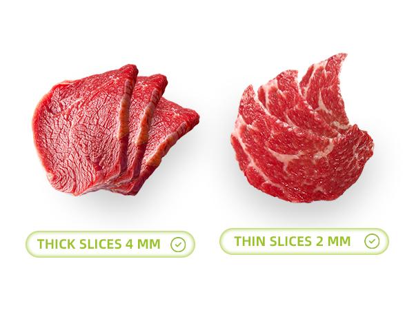 【ONCE FOR ALL】Home Use Fresh Meat Slicing & Bone-Chopping Knife Set, Manual Beef & Mutton Slicing Knife, Shredding Tool for Hot Pot & BBQ, Desktop Fruit Thin-Slicing Tool Table Top Suction Steel Stainless Kitchen Utensils Accessories Blade