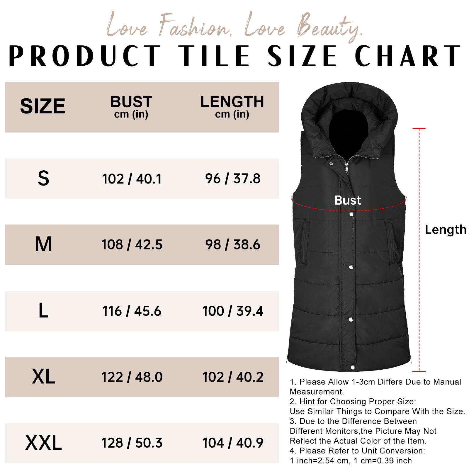 UMIPUBO Sales Womens Puffer Vest Winter Hooded Sleeveless Zip Up Long Puffy Jacket Warm Thick Quilted Coats with Pockets