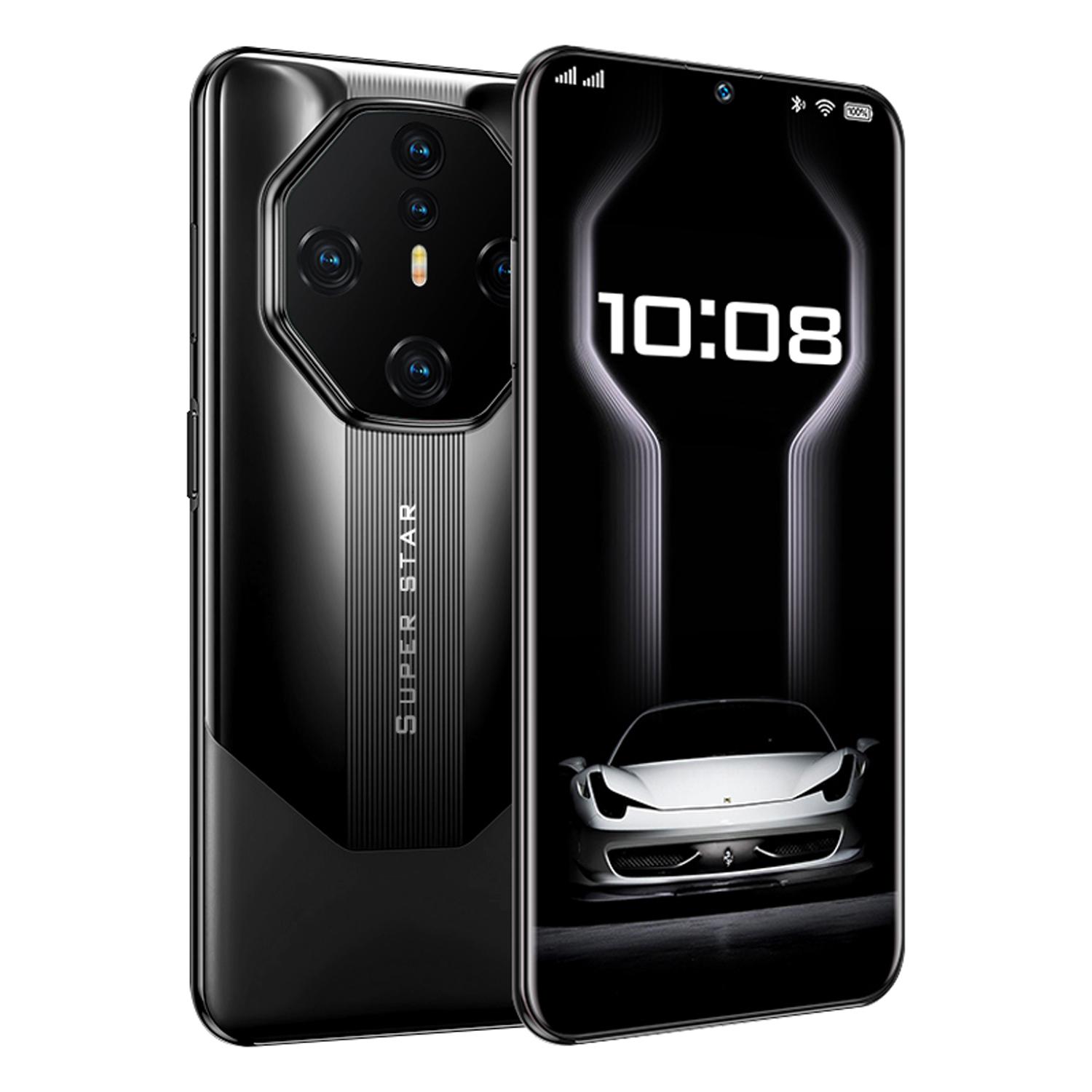 Fuffi Touchscreen Smartphone 6.53 Inches with 4+128GB Memory, Dual 16mp Cameras, 4020mah Battery, Android, Red&Black, Cellphone