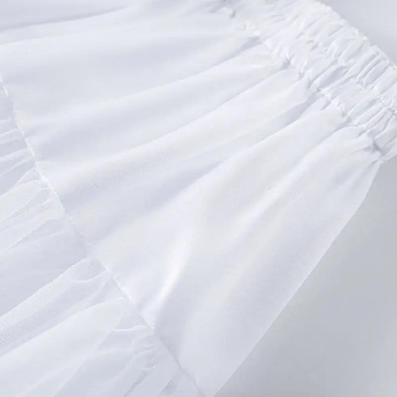 Women's Basic Minimalist Ruffled Bubble Petticoat - Short Tutu-Style No-Hoop Underskirt for Prom Dresses, Nylon-Acrylic All-Seasons Bottoms