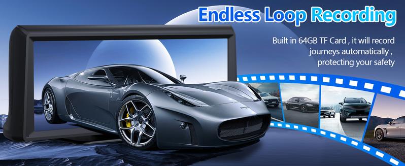 【Hieha】New Year  Gift：2026 Top-Rated Carplay Dash Cam:Updated 8.14" Portable Touchscreen with Wireless Carplay, Android Auto, 1080P Backup, and 2K Front Camera — Complete GPS Navigation System Carplay for Any Car Carplay  Screen Big Screen Carplay