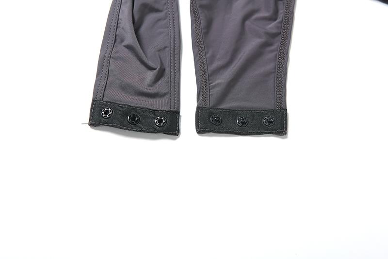 DOUCIU Basic Solid Color Simple Sporty Casual Versatile Tight-Fitting Sexy Hot Women'S Thin See-Through Long-Sleeved Jumpsuit And Pants Two-Piece Set