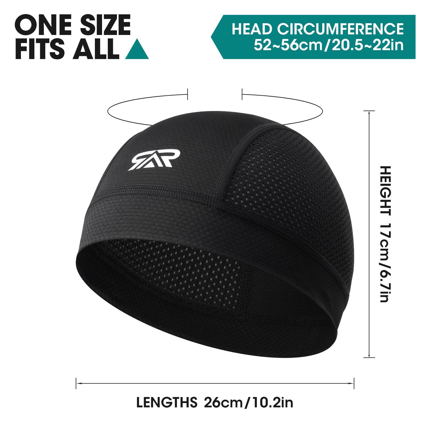 Cooling Skull Cap for Summer Sports - Bike Riding, Hiking & Outdoor | Breathable Helmet Liner with Moisture-Wicking | Unisex Multicolor Trendy Headwear, Quick-Dry Athletic Hat