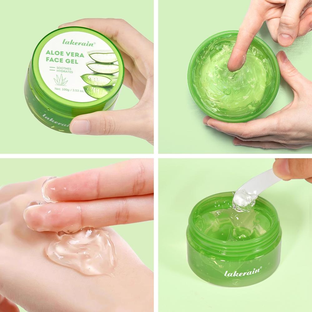 Moisturizing Aloe Hydration Gel Soothing Face Moisturizer Deep Repair Cream Lightweight, Moisture Lock with Cooling Relief for All Skin Types