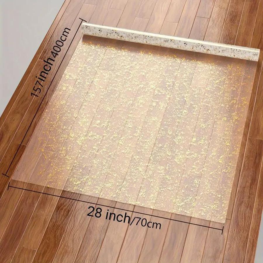 70X400CM Soft Black Gold Metallic Foil Table Runner ,Soft Sparkle Golden Foil Dining Table Decoration For Wedding Bride Shower