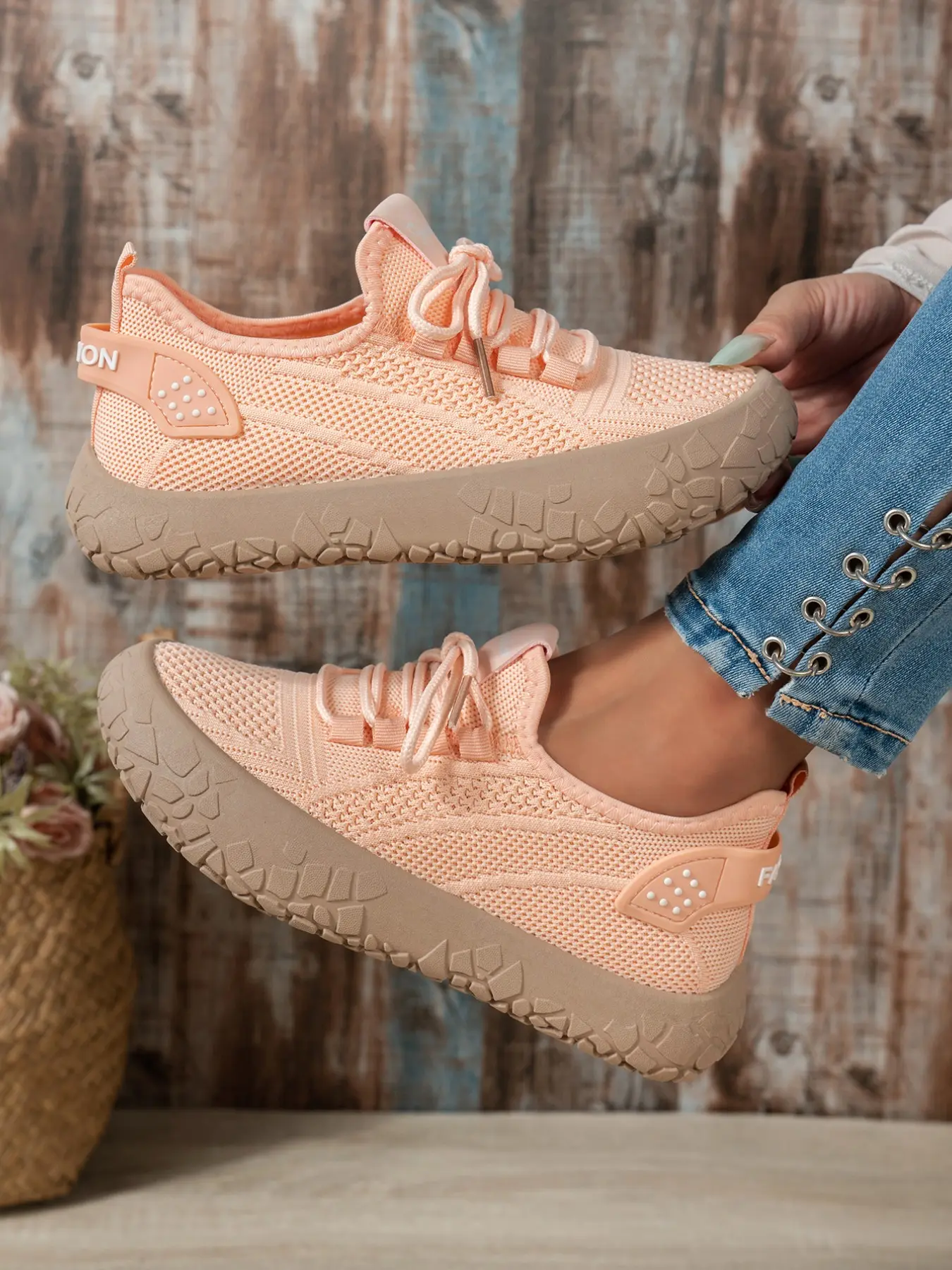 Women's Breathable Mesh Sneakers, Lightweight Comfortable Casual Shoes, Soft Sole Thick Bottom, Summer Sports Footwear, Versatile Lazy Person Shoes, Thick Soled Sneakers