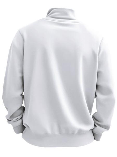 Men's Half - Zip Pullover with Contrast Lining - Stand - Up Collar, Ribbed Trim, Athletic Fit. Designed for All - Weather Performance in Outdoor Settings, Suitable for Alpine Hikes, Urban Commutes, Winter Training & Athletic Sweatshirt