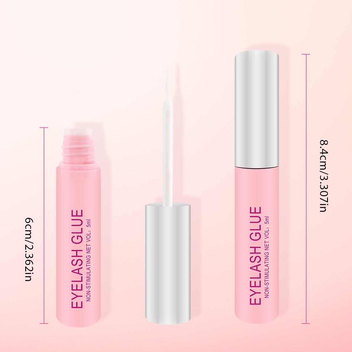 Strong Adhesive Eyelash Glue Waterproof Super Sticky Fast Drying Safe Non-Toxic Gentle for Sensitive Eyes Easy Removal Perfect for Lash Artists