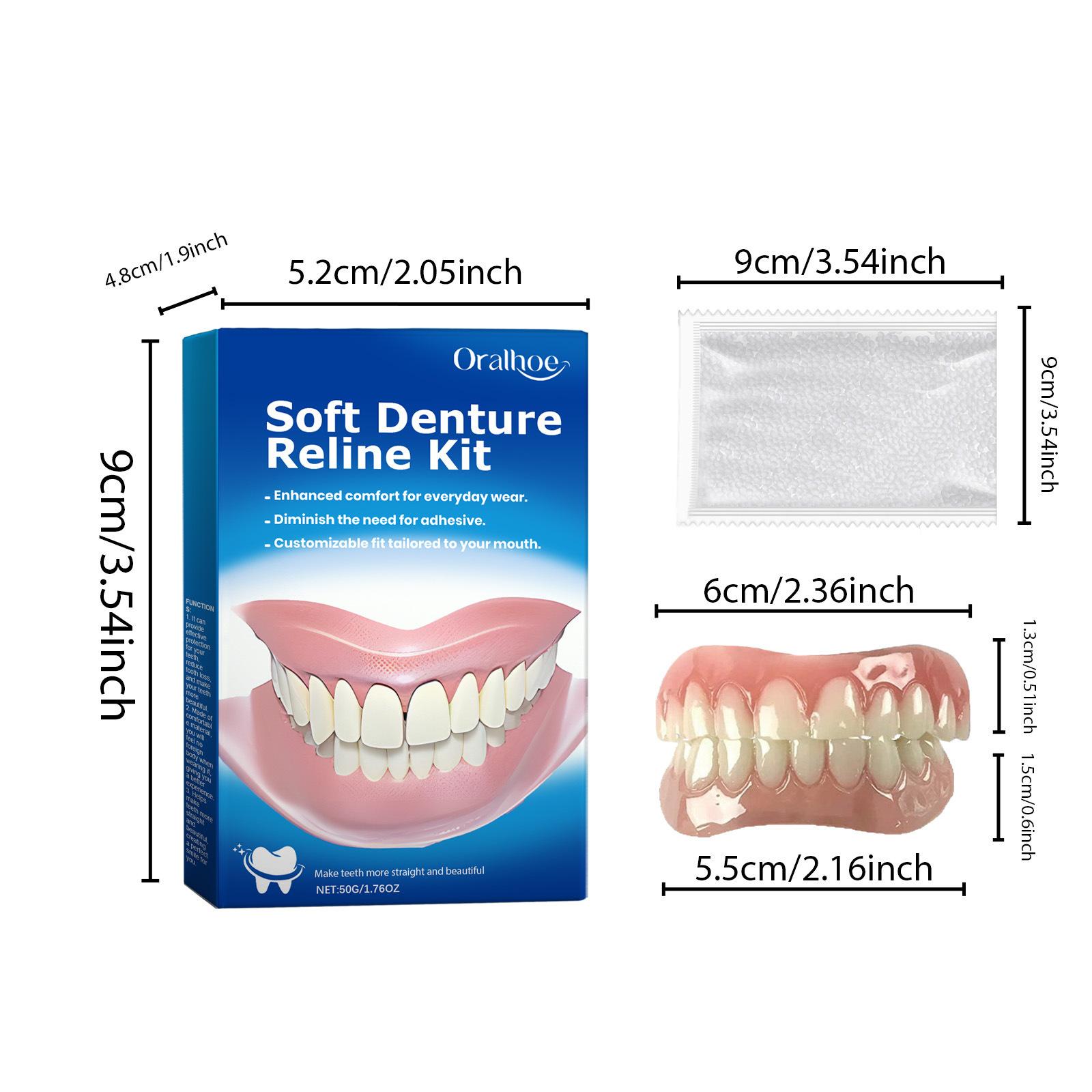 Oralhoe Teeth Veneers Kit, Enhance Your Smile with Natural Looking Dental Veneer Set, Easy DIY Tooth Whitening Solution