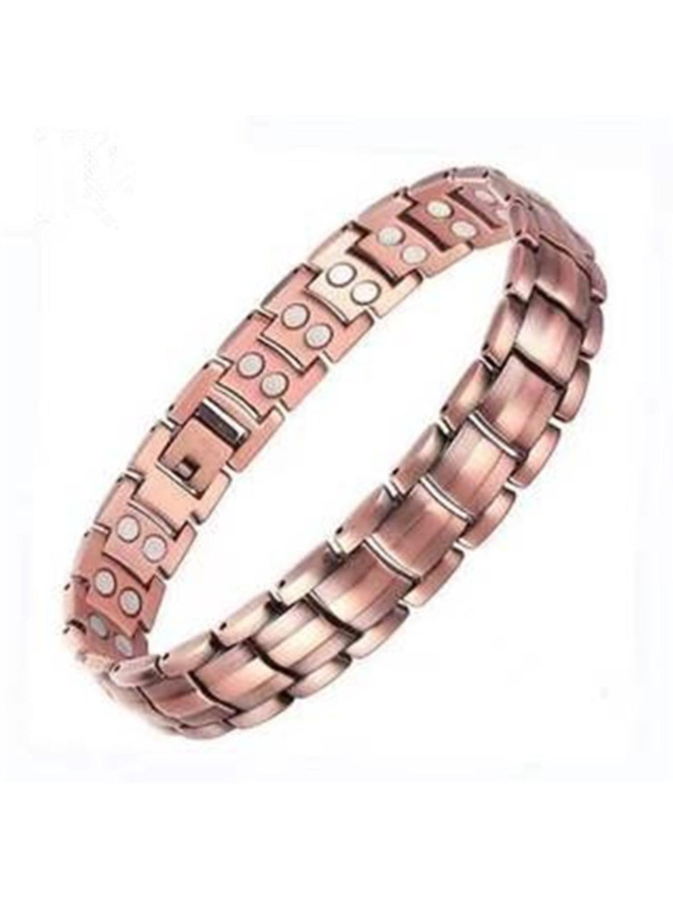 New European and American detachable double-row magnetic stone bracelets for men and women, 15mm couple bracelets