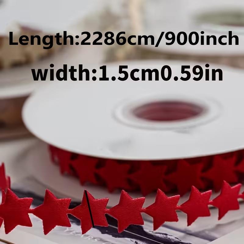 [Floral Packaging Ribbon] Christmas Starlight Ribbon (22.86m) | Gift Packaging Ribbon | DIY Gift Wrapping | Exquisite Hair Accessories