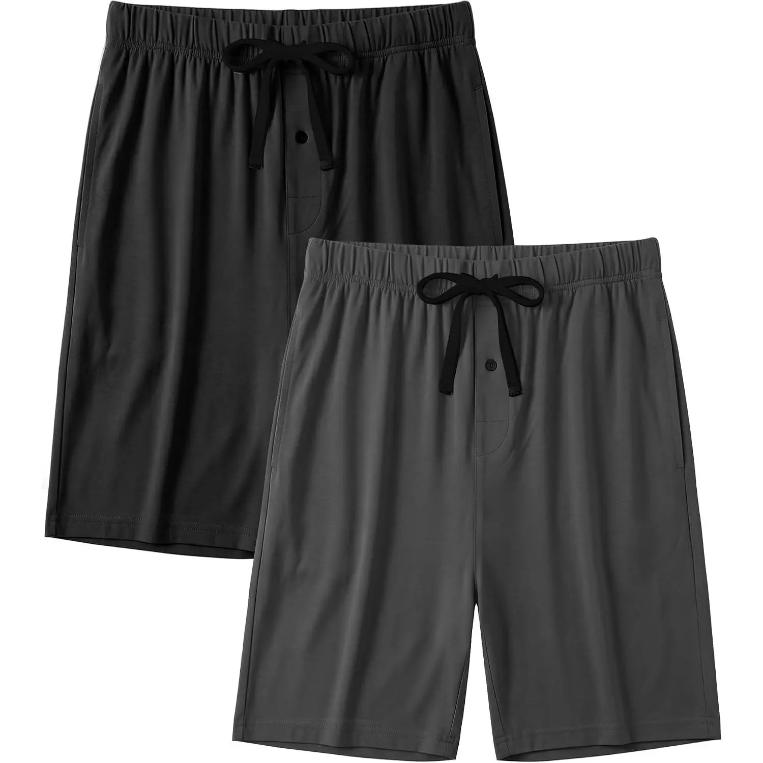 Men's Bamboo Viscose Sleep Shorts - Moisture-Wicking, Soft Cooling Pajama Lounge Pants, 2 PackGift