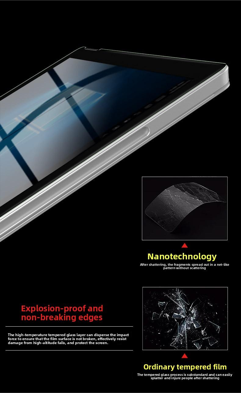 9D Tempered Glass Screen Protector for Microsoft Surface Pro 7 8 X, Surface Go 2 3, Anti-Fingerprint Magnetic Privacy Filter, Explosion-Proof Matte Screen Film for Surface Tablet, Business/Office Use