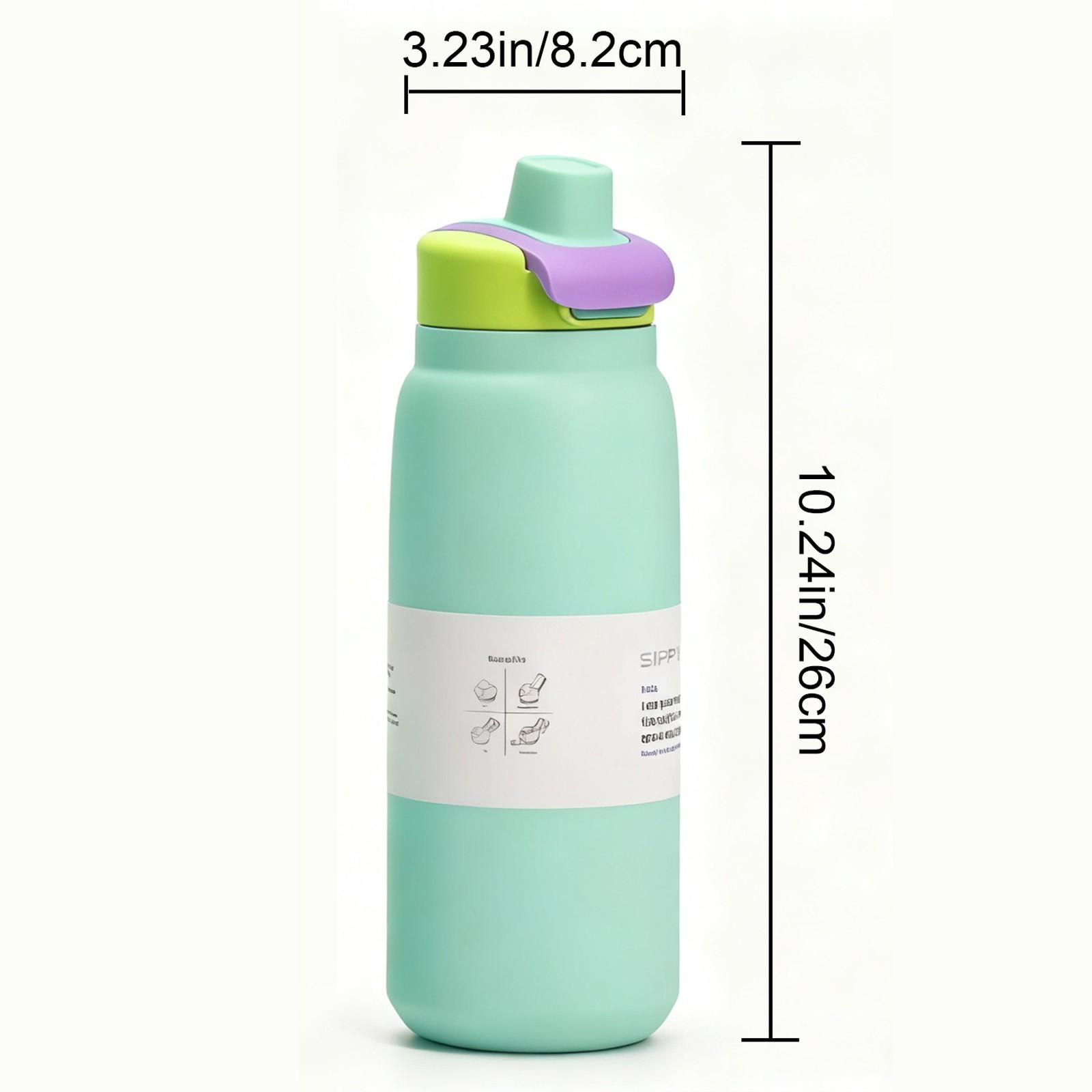 1Pc 19/24/32oz Duck and Flower Print Insulated Mug, Cute Pastel Vacuum Cup Thermo Tumbler with Lid and Straw, Keeps Hot 12H/Cold 24H, Ideal Travel Tumbler for Spring, Picnic, or Office, Adorable Gift for Girlfriend, Nature Lovers