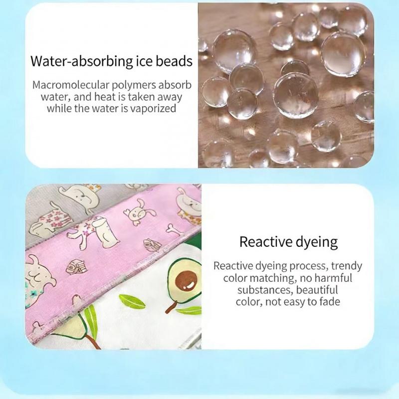 Stylish Cooling Solution!Pink puppy dog Cooling Bandana, Perfect for Walks & Outings