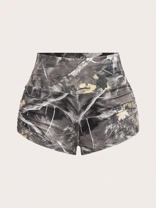 Women's Summer 2 Piece Set Chic Crop Tee & High Waist Shorts Matching Set Perfect for Vacation Daily Outdoorfun Fabric Fit Suits