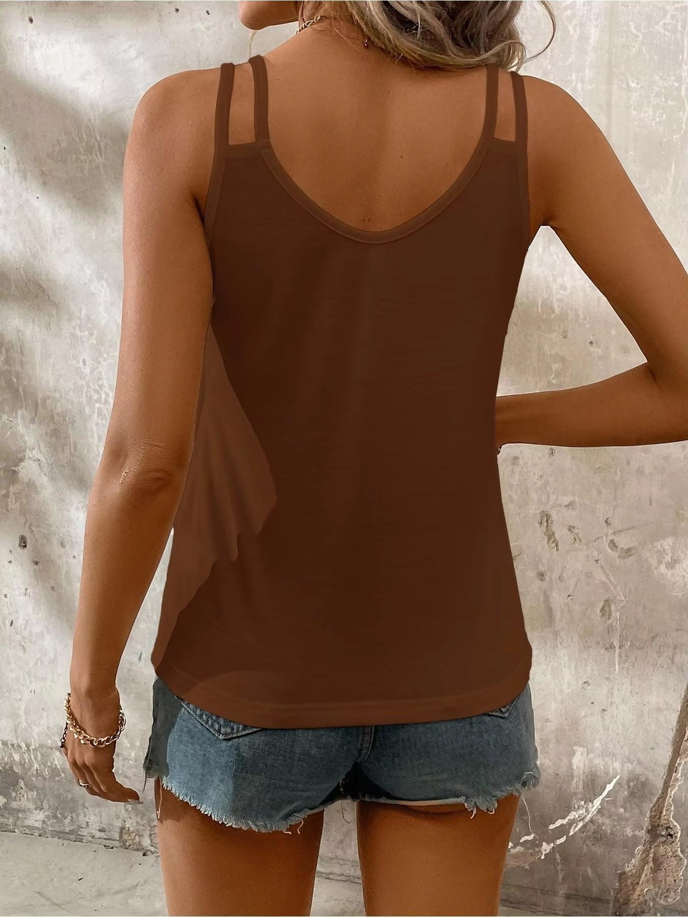 Summer Strapless Vest Top + High Waist Elastic Five-Pocket Pants Set, Versatile Casual Two-Piece for Women