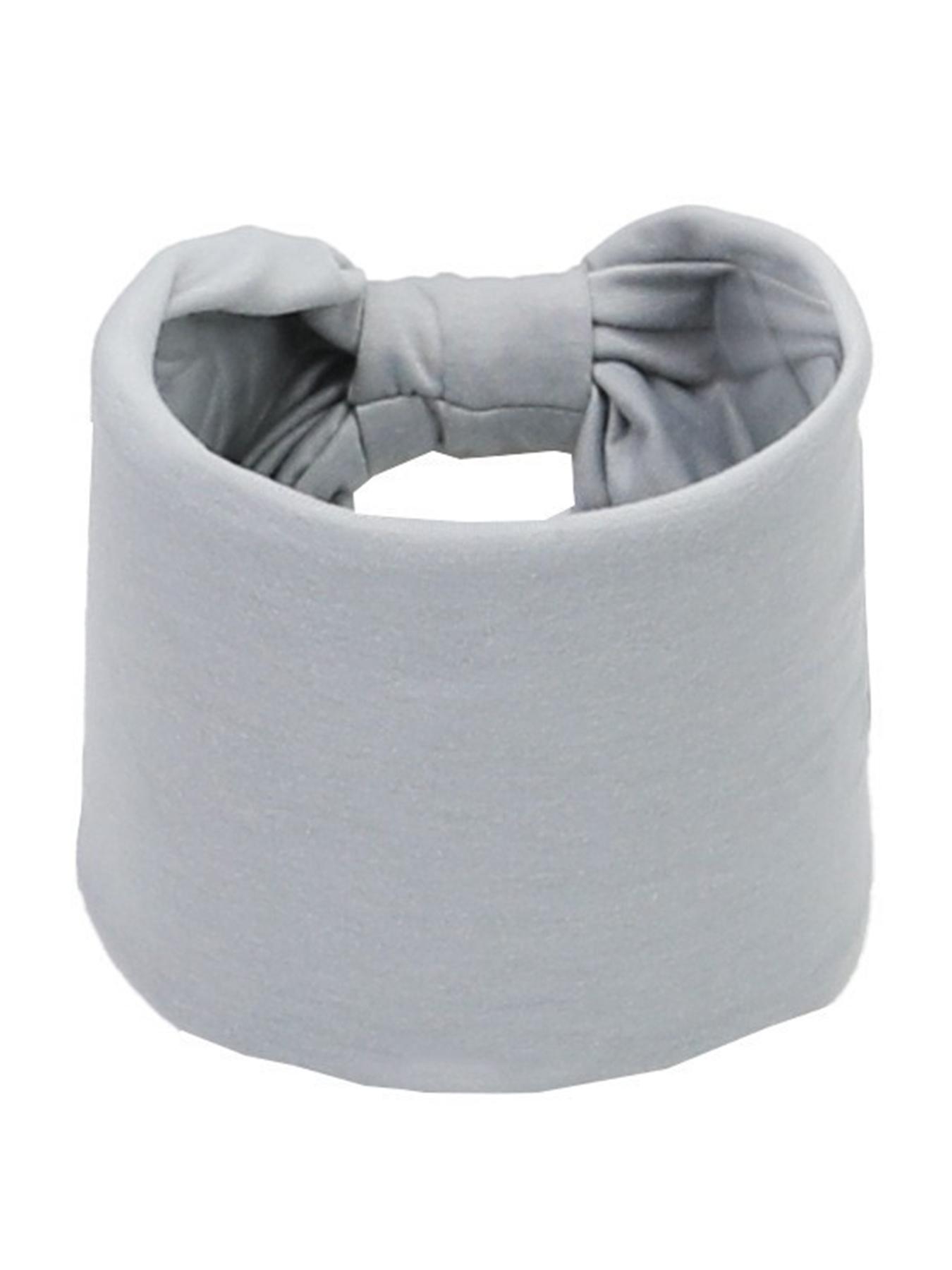 1 PC Fashionable Polyester Cotton Plain Wide Headband, Sporty Sweat-Absorbing Headscarf, All-Season Wear, Comfortable Fabric Material