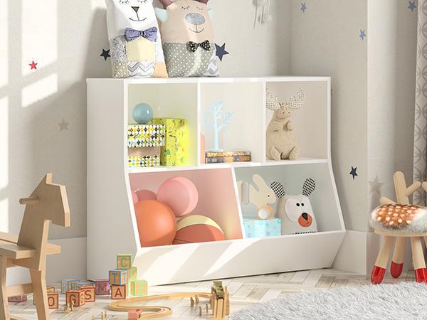 HOOBRO 35.4" L Toy Storage Cabinet,Kids Bookshelf, Bookcase Footboard, Toy Storage Cubby, Children's Toy Shelf, Fit for Children's Room, Playroom, Hallway, Kindergarten HOOBRO 35.4" L Toy Storage Cabinet,Kids Bookshelf, Bookcase Footboard, Toy Storage Cubby, Children's Toy Shelf, Fit for Children's Room, Playroom, Hallway, Kindergarten