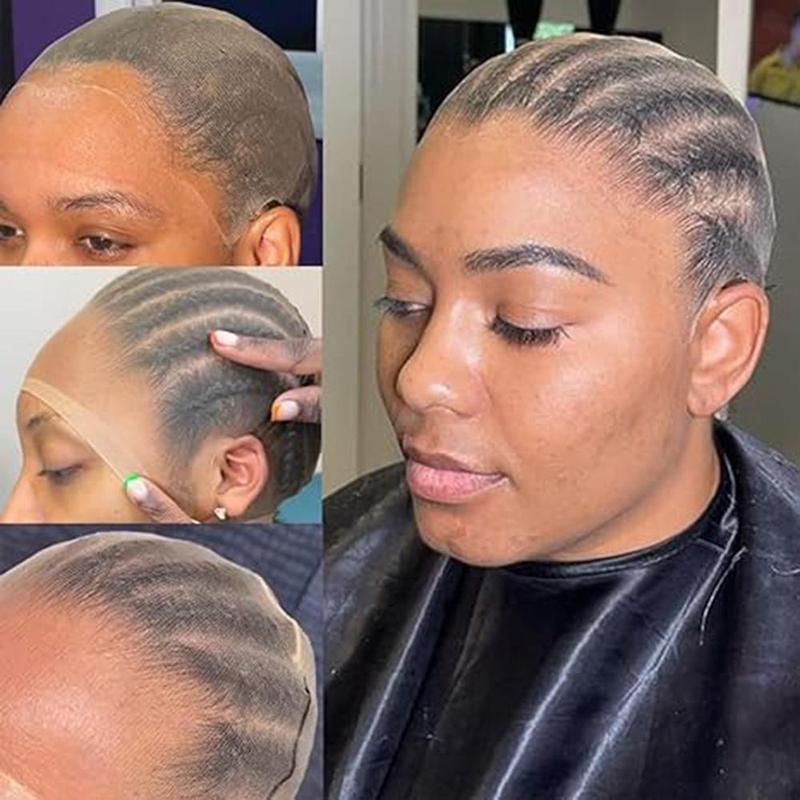 1pack Weave Nylon Stretch Mesh Transparent Wig Cap 2 Pieces Sheer Caps for Women Hair Net Wig Cap Thin for Wig