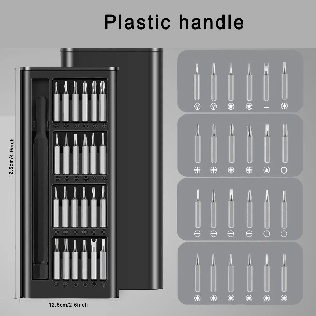 Precision Screwdriver Set, Small Screwdriver Kit with Magnetizer/demagnetizer, Mini Repair Tool Bag for Phone, Computer, Watch, Laptop, Ring Doorbell, Glasses, Electronics