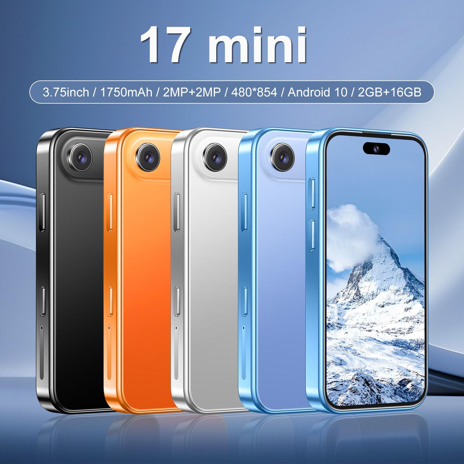 U17 Pro Mini Phone, 2gb RAM + 16GB Storage, Android 10.0 Processor, 4-Core Battery 1750mah, 3.75 Inch Display, Dual Sim Card Support