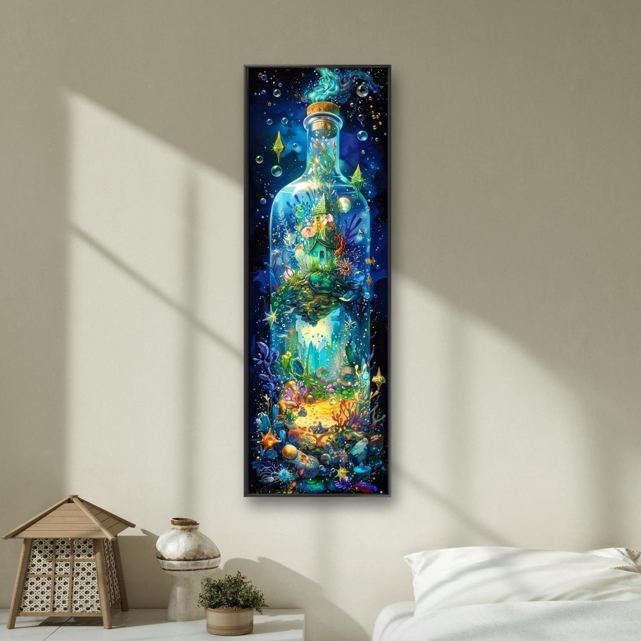 Sea World Pattern DIY Diamond Arts Colorful Painting Kit without Frame, DIY 5D Diamond Arts Colorful Painting Kit, Wall Art Decor for Home Living Room Bedroom, Sea Life